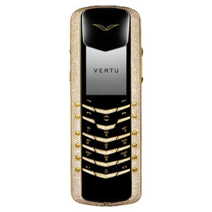 Signature M Design Yellow Gold Pave Diamonds with baguette keys