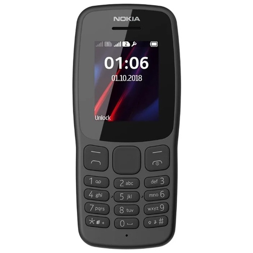 Телефон Nokia 106 Dual Sim (2018) Dark Grey фото 