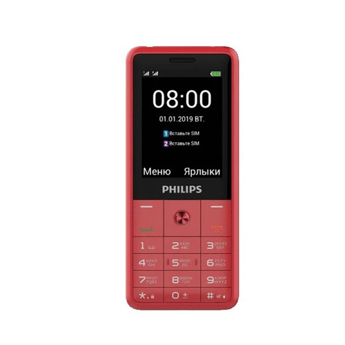 Телефон Philips E169 Xenium Red фото 