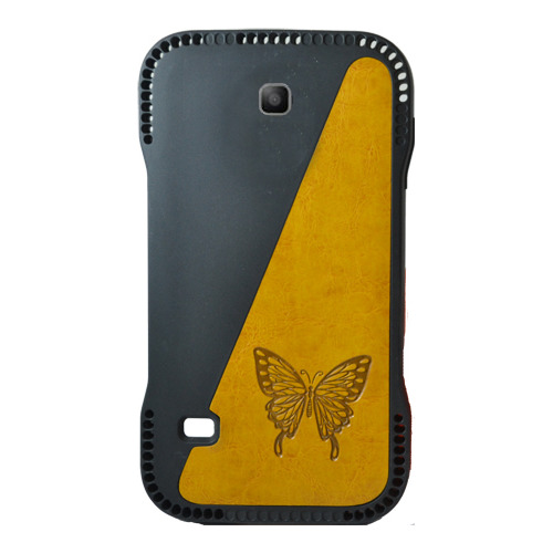 

Накладка пластиковая на Samsung I9500 Galaxy S4 Бабочка Yellow