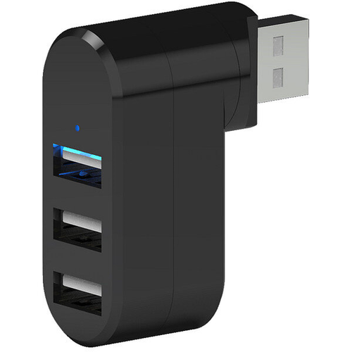 USB HUB Ritmix CR-2301 USB 2.0 (3 порта) Black фото 