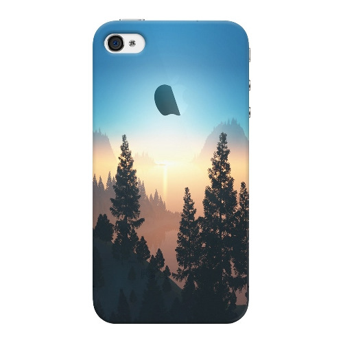 

Накладка пластиковая Deppa Art Case iPhone 4/4S Nature Озеро