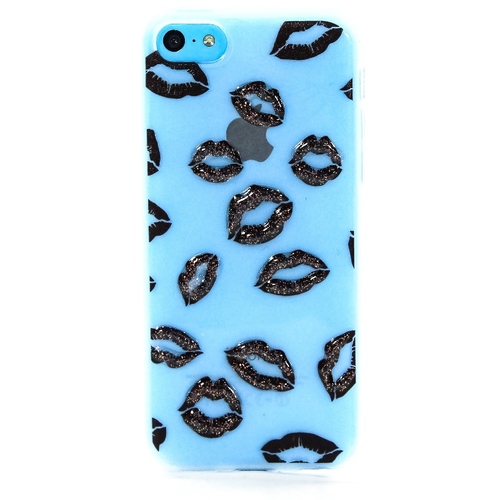 

Накладка силиконовая iPhone 5C Kiss Black (DJ)