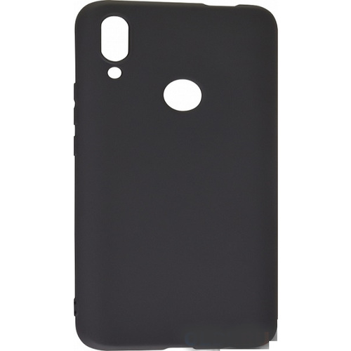 Накладка силиконовая BoraSCO Microfiber Case Huawei Y6P Black фото 