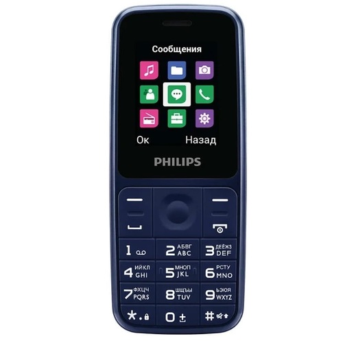 Телефон Philips E125 Xenium Blue фото 