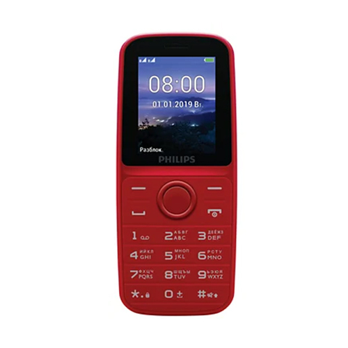 Телефон Philips E109 Xenium Red фото 
