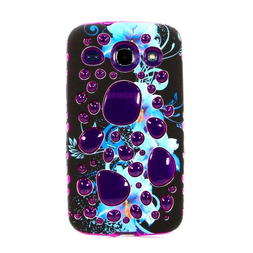 

Накладка силиконовая на Samsung I8262 Galaxy Core Bubble Flower