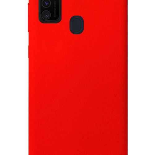 Накладка силиконовая BoraSCO Microfiber Case Samsung Galaxy A21s Red фото 
