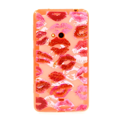 

Накладка силиконовая Nokia 625 Kiss Red (DJ)