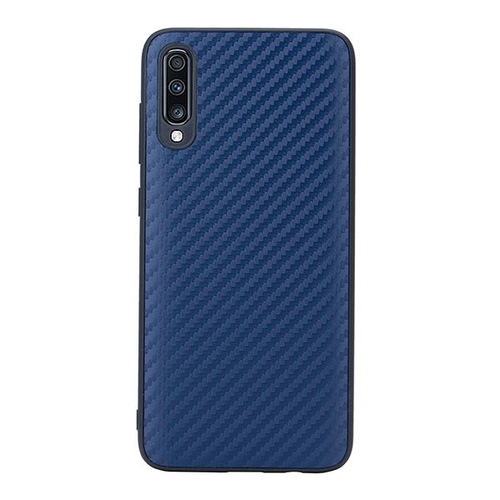 Накладка силиконовая G-Case Carbon Samsung Galaxy A70 Blue фото 
