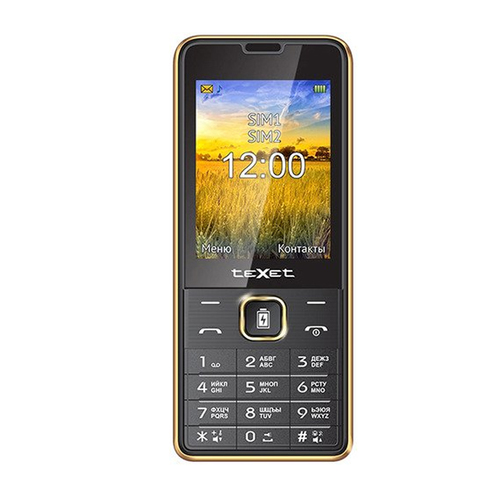 

Телефон Texet TM-D227 Black Golden