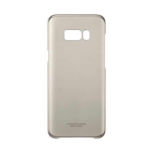 Накладка пластиковая Samsung Clear Galaxy S8 Plus (EF-QG955CFEGRU) Gold фото 