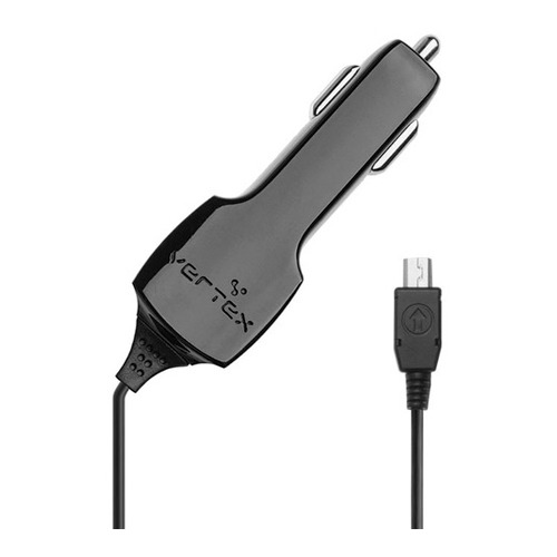 Автомобильное зарядное устройство Vertex Slim Line mini-USB 2.1A Black фото 