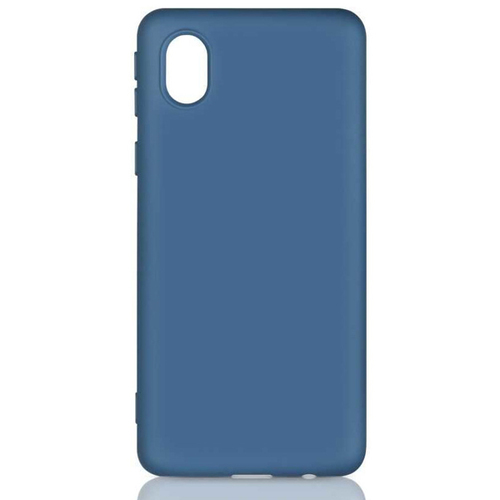 Накладка силиконовая BoraSCO Microfiber Case Samsung Galaxy A02 Blue фото 