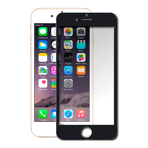 

Защитное стекло на iPhone 6 Full Screen Cover, Ainy, 0.33mm Black