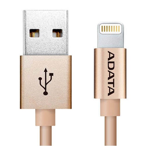 

USB кабель A-DATA Apple 8-pin 1м (MFI) soft-touch Gold