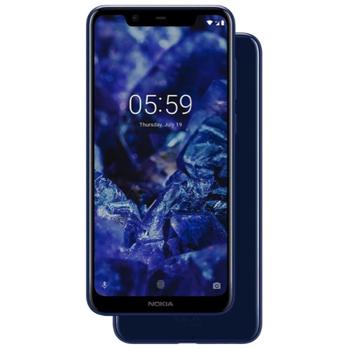 Телефон Nokia 5.1 Plus Dual Sim 32Gb Tempered Blue фото 