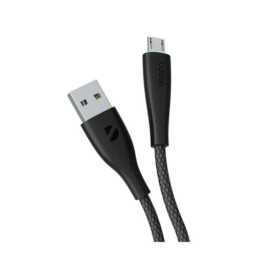 USB кабель Deppa Fly microUSB 1м Black фото 