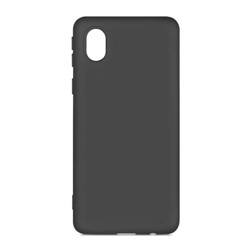 Накладка силиконовая BoraSCO Microfiber Case Samsung Galaxy A02 Black фото 