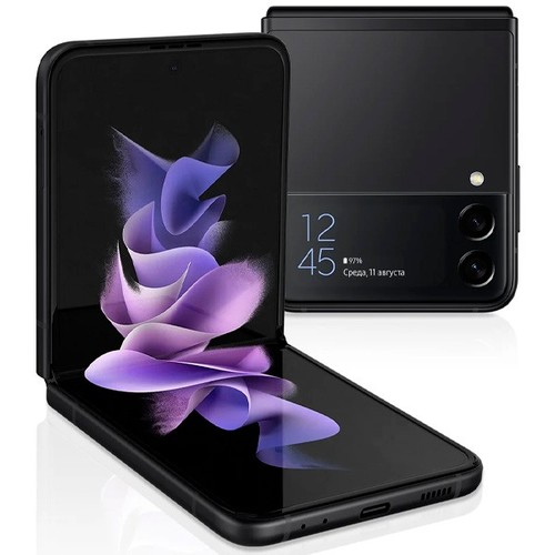 Телефон Samsung F711 Galaxy Z Flip3 256Gb Black Diamond фото 