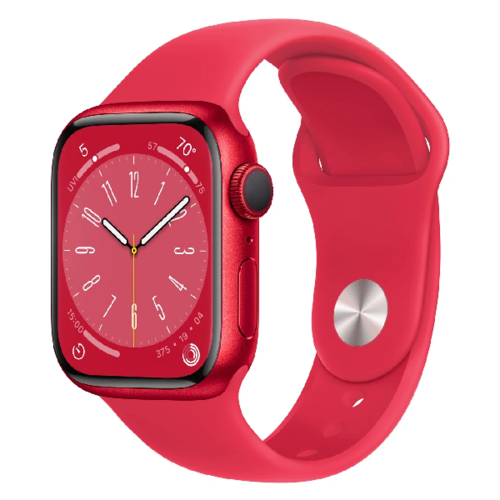 Умные часы Apple Watch Series 8 41mm А2770 Aluminum Case with Sport Band Red (S/M) фото 