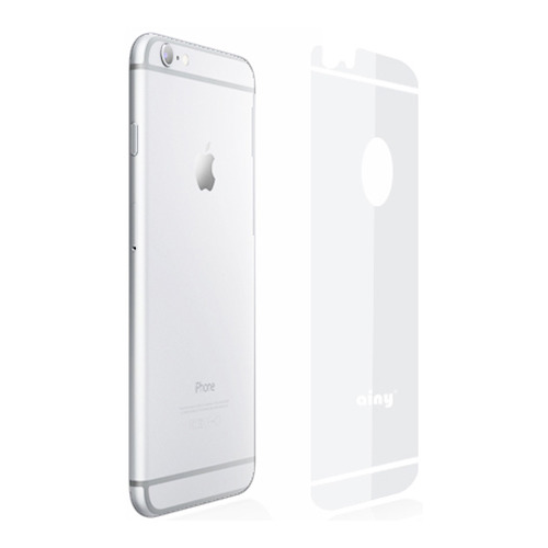 Защитное стекло на iPhone 6 Mirror заднее, Ainy,  0.33mm Silver фото 