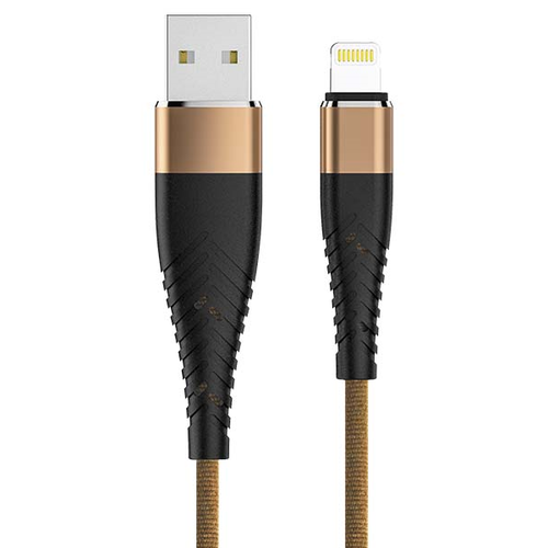 USB кабель OLMIO Solid USB 2.0 - lightning 8 pin 1.2m Cappuccino фото 