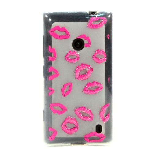 

Накладка силиконовая Nokia 520/525 Kiss Pink (DJ)