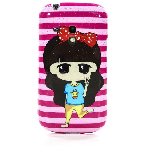 

Накладка силиконовая на Samsung I8190 Galaxy SIII Mini Girls Pink (IMD SF)