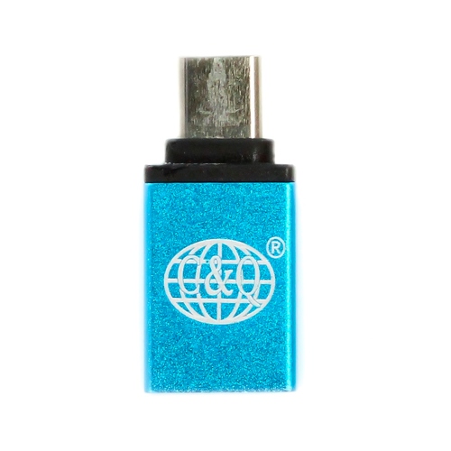 Переходник Goodcom Type-C - USB OTG Blue фото 