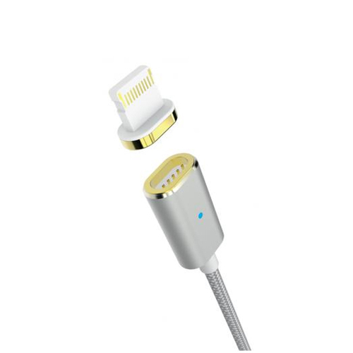 USB кабель Partner USB Lightning 8 pin 1.2m магнитный Grey фото 