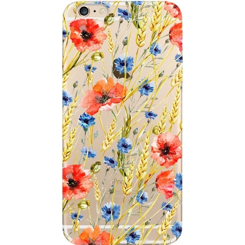 

Накладка пластиковая Deppa Art Case iPhone 6/6S Plus Flowers Пшеница