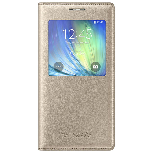 

Чехол-книжка на Samsung S View Galaxy A5 (EF-CA500BFEGRU) Gold
