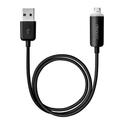 USB кабель Deppa Prime Line microUSB 1.2м Black фото 