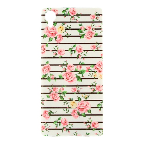 

Накладка силиконовая Goodcase Sony Xperia X Пионы