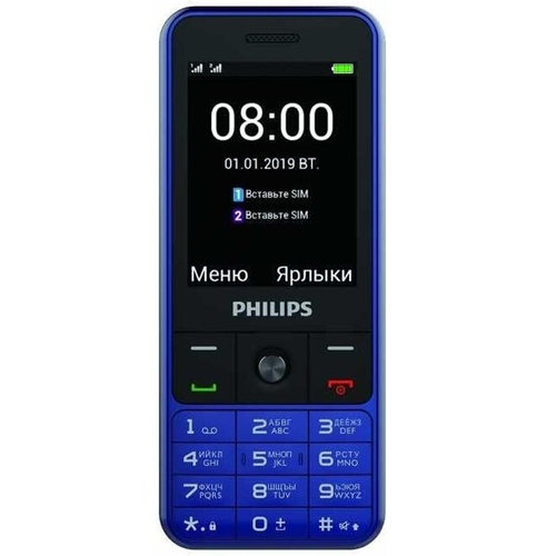 Телефон Philips E182 Xenium Blue фото 