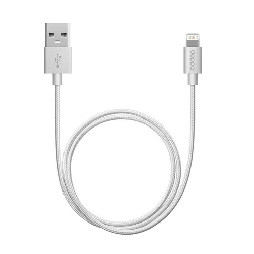 

USB кабель Deppa MFI Apple 8-pin 1.2м White (чип Apple)