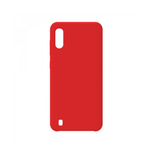Накладка силиконовая BoraSCO Microfiber Case Samsung Galaxy A01/ M01 Red фото 