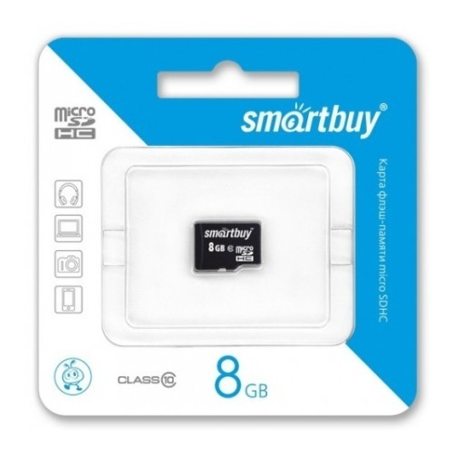 Карта памяти на 8 Гб SmartBuy microSD (class 10) фото 
