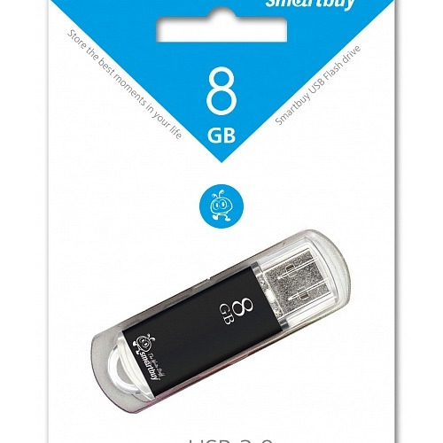 Флешка USB SmartBuy V-Cut (8Gb) Black фото 