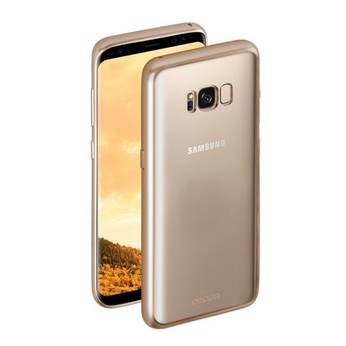 Накладка силиконовая Deppa Gel Plus Case Samsung Galaxy S8+ Mat Gold фото 
