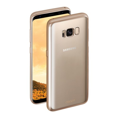 Накладка силиконовая Deppa Gel Plus Case Samsung Galaxy S8 Mat Gold фото 