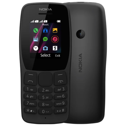 Телефон Nokia 110 Dual Sim (2019) Black фото 