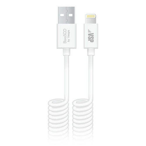 USB кабель BoraSCO 8-pin 2м White фото 