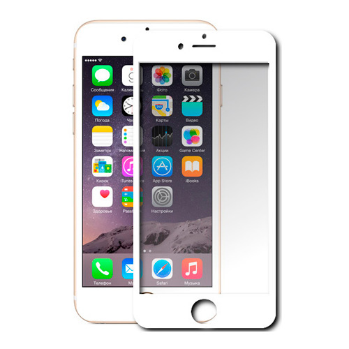 

Защитное стекло на iPhone 6 Full Screen Cover, Ainy, 0.33mm White