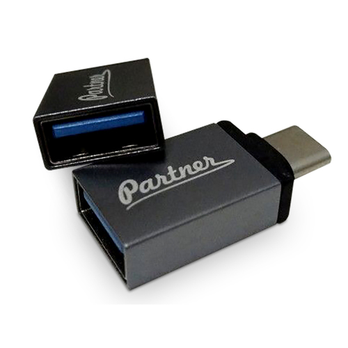 

Переходник Partner "On-The-Go" Type-C - USB 3.0 OTG Silver