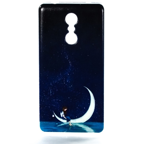 

Накладка силиконовая Goodcase Lenovo K6 Note Девочка на месяце