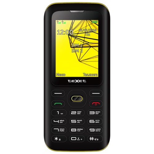 Телефон Texet TM-517R Black Yellow фото 