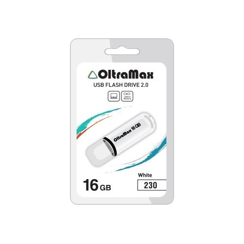 USB флешка OltraMax 230 (16Gb) White фото 