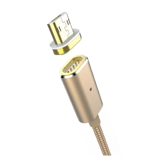 USB кабель Partner microUSB 1.2m магнитный Gold фото 